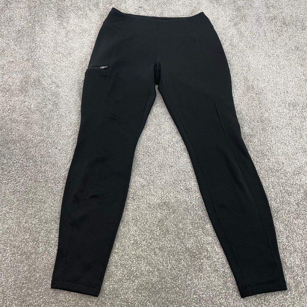 Patagonia Leggings Womens Extra Small Crosstrek Bottoms Fleece Lined Black